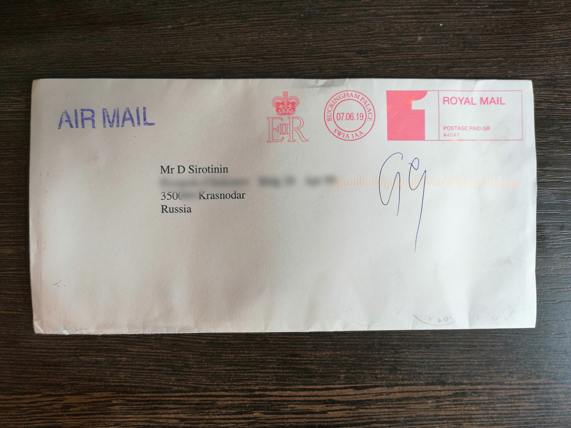 Letter from Buckingham Palace - My, Letter, Queen Elizabeth II, Buckingham Palace, Longpost