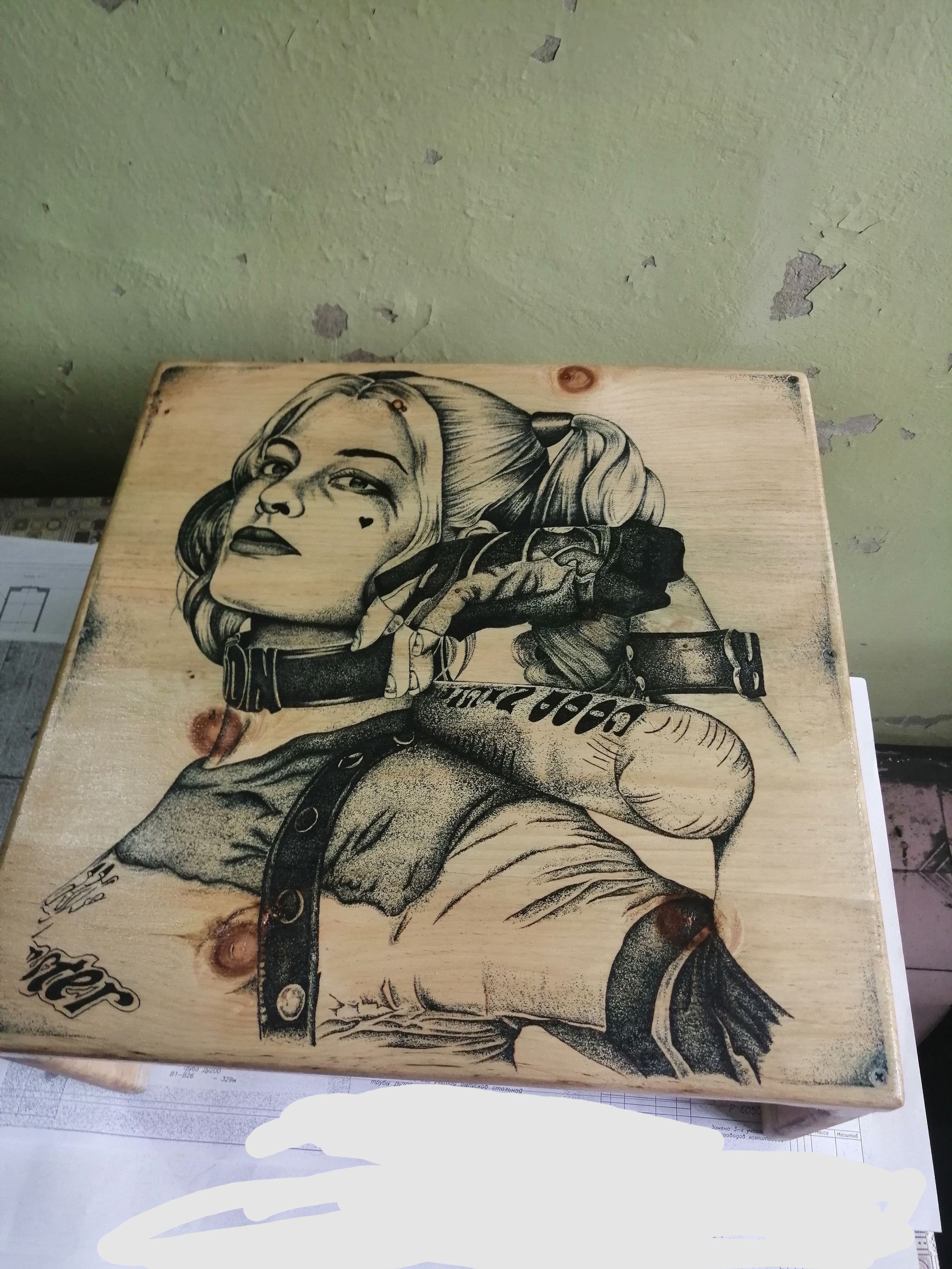 Just a table. They made and stuffed themselves. - My, Harley quinn, Homemade, Longpost