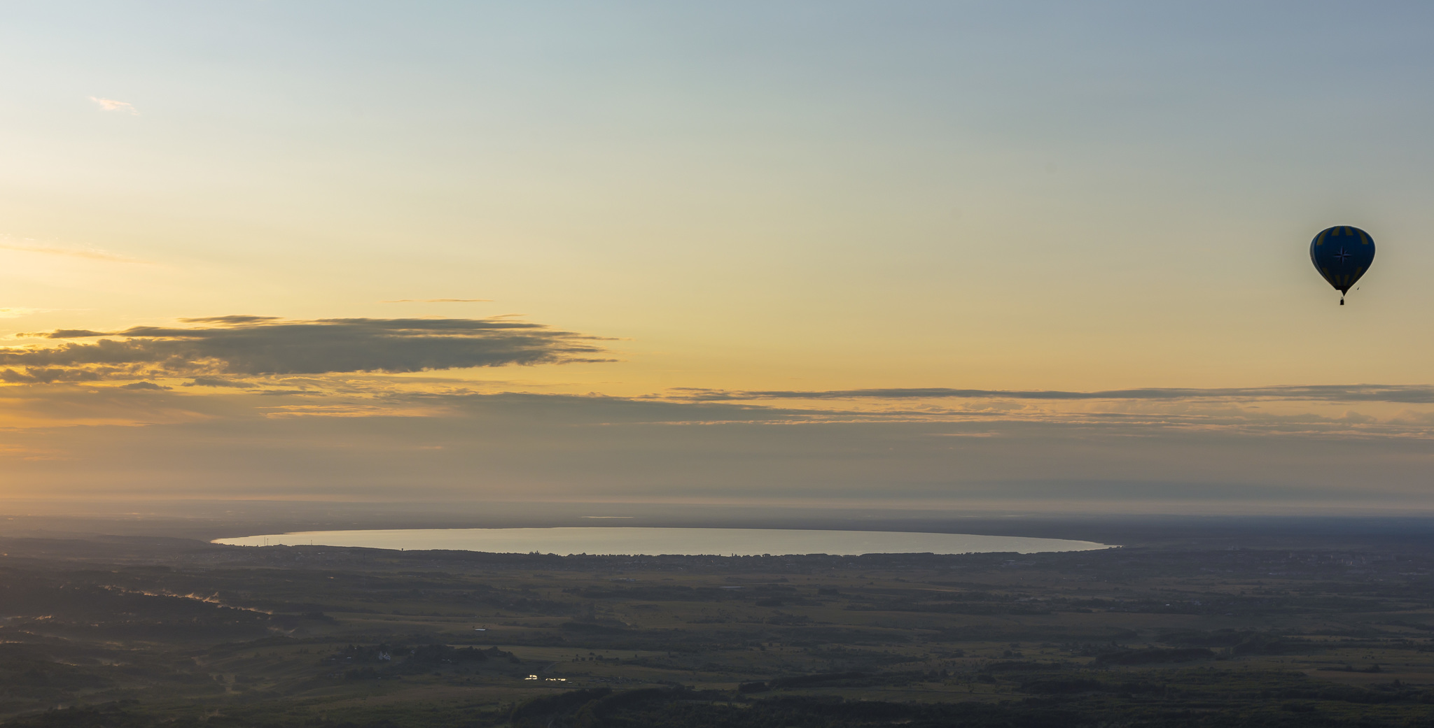 Hot air balloon over Pleshcheevo lake - My, Aeronautics, , Pereslavl-Zalessky