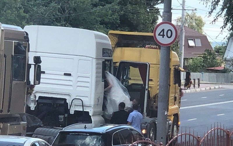 Trucker cortege - Wedding, Bryansk, Truckers, , Dalnoboy, Tuple