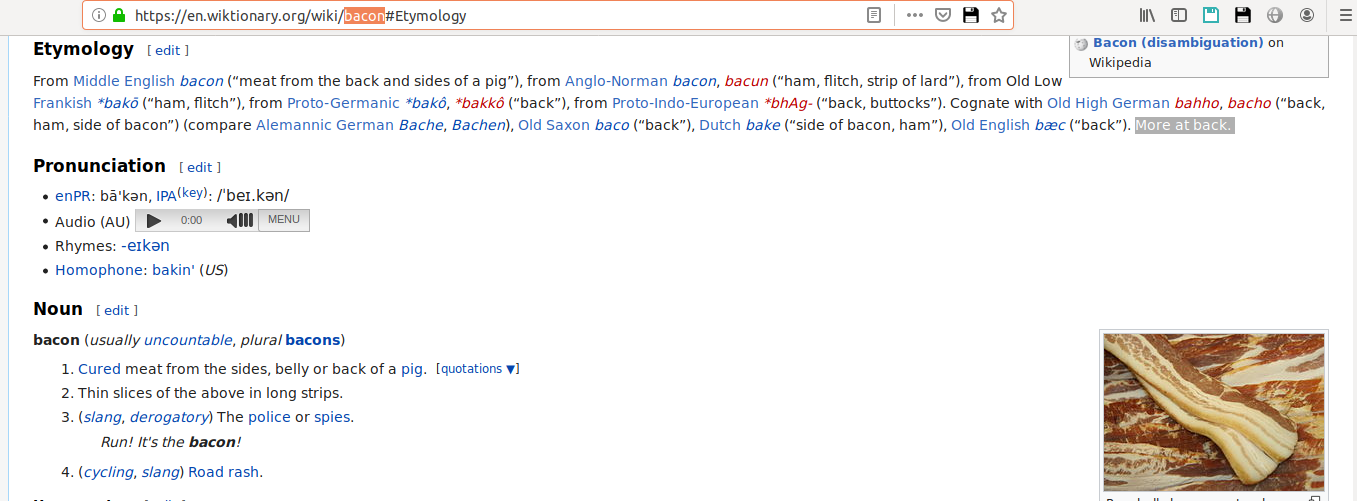 Back и бекон - Моё, Интересное, Русский язык
