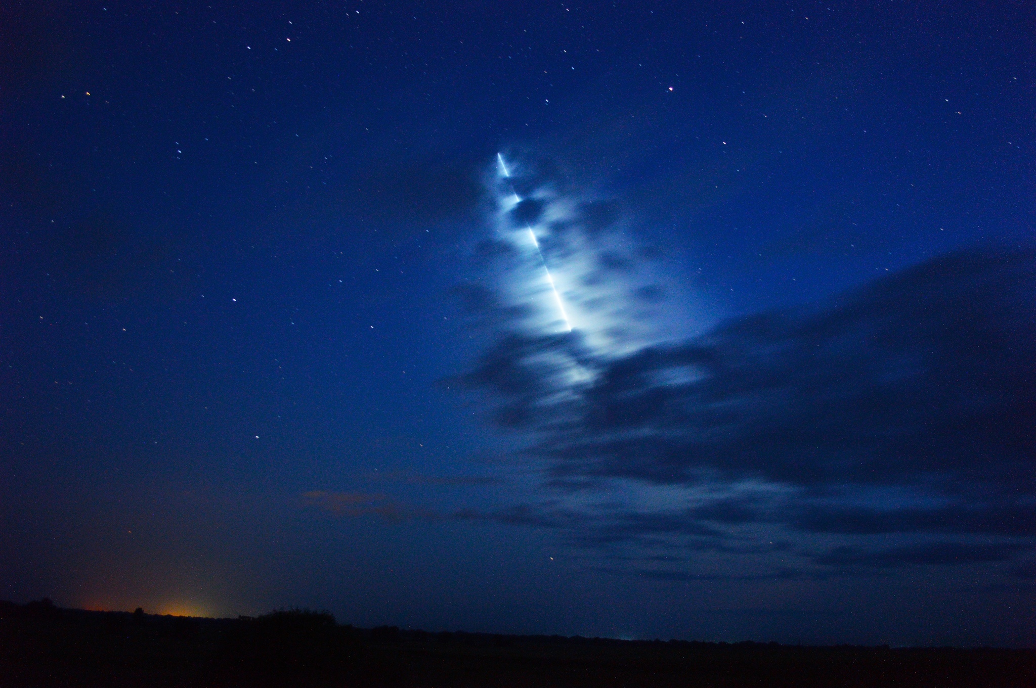 In the sky over Altai - Altai region, Roscosmos, Soyuz MS-13