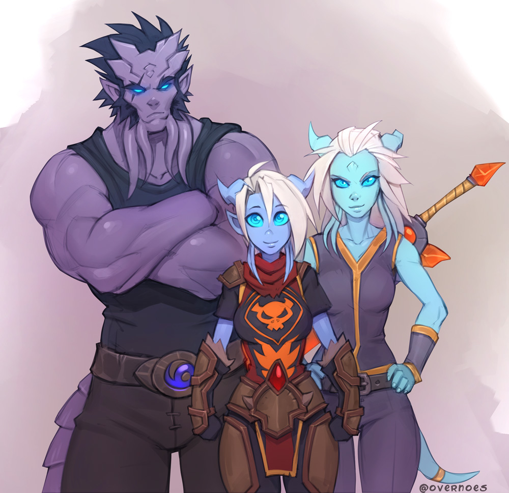 Another selection of art from Zeon-in-a-tree - Zeon-In-a-Tree, Overnoes, Art, World of warcraft, Longpost, Draenei