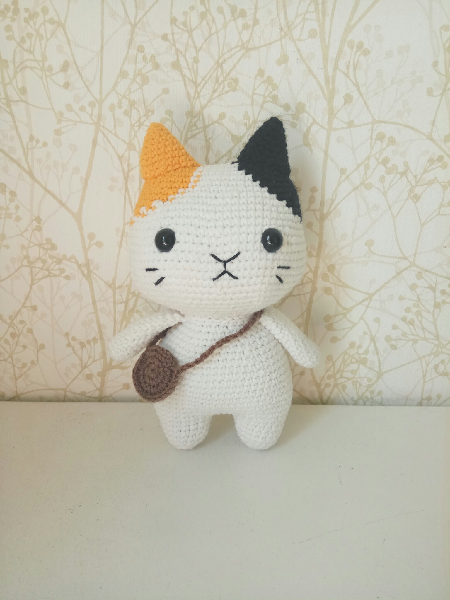 Kotyara - My, Knitting, Crochet, cat, Knitted toys, Needlework without process, Amigurumi, Longpost