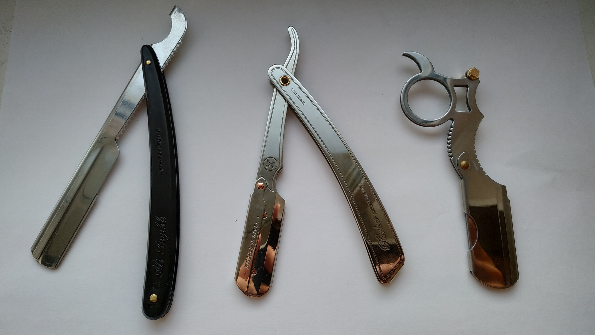 Shavetki. - My, Shavetka, Razor, Straight razor, Shaving, GIF, Longpost