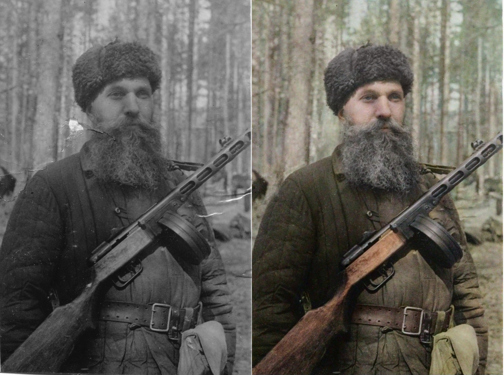 My coloration - My, Colorization, Partisans, The Great Patriotic War, Longpost