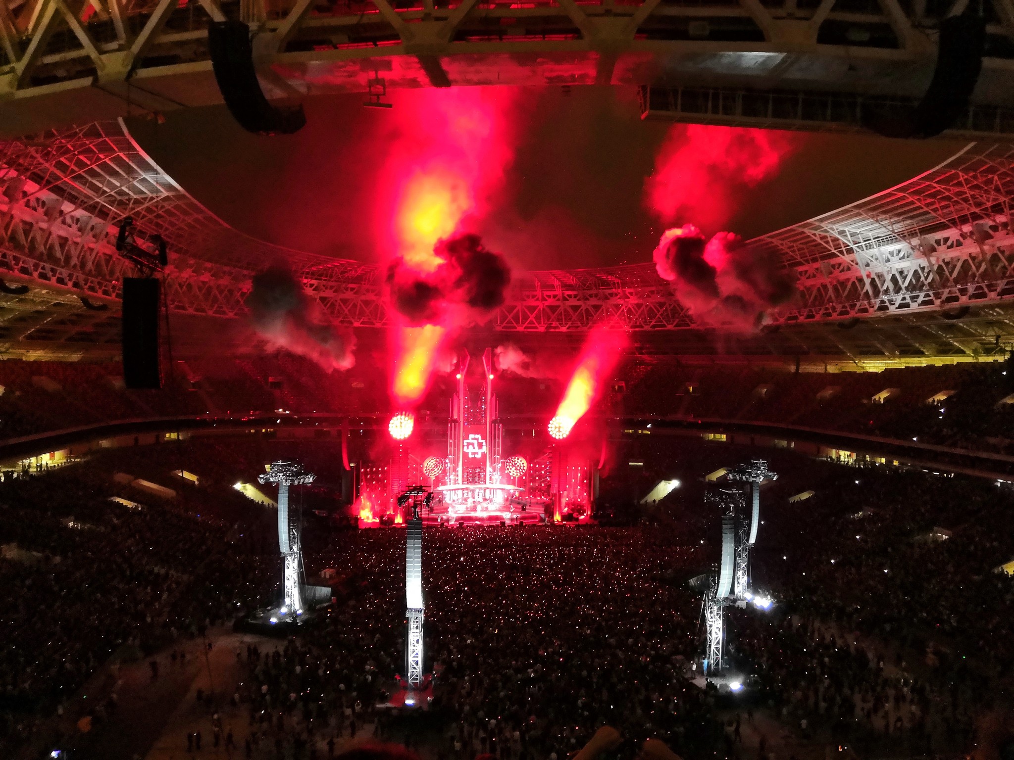 Some photos from the Rammstein concert in Luzhniki - My, Rammstein, The photo, Luzhniki, Childhood, Dream, Longpost