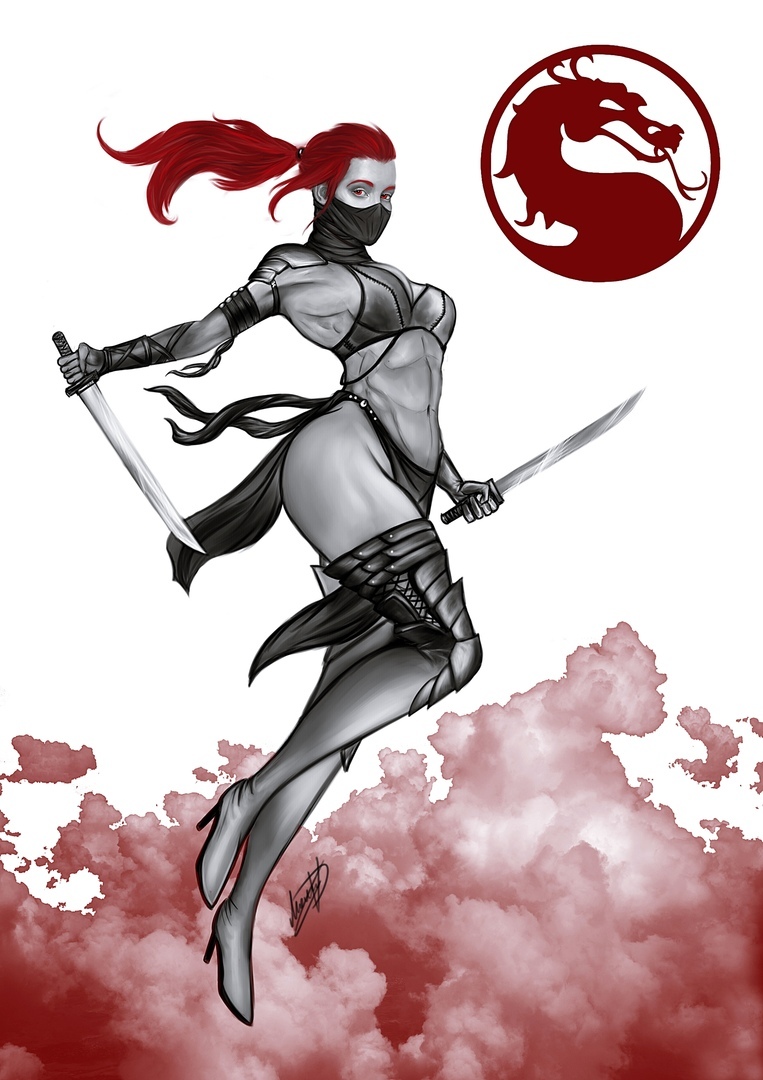 My Mortal Kombat drawings - My, Mortal kombat, Digital drawing, Longpost