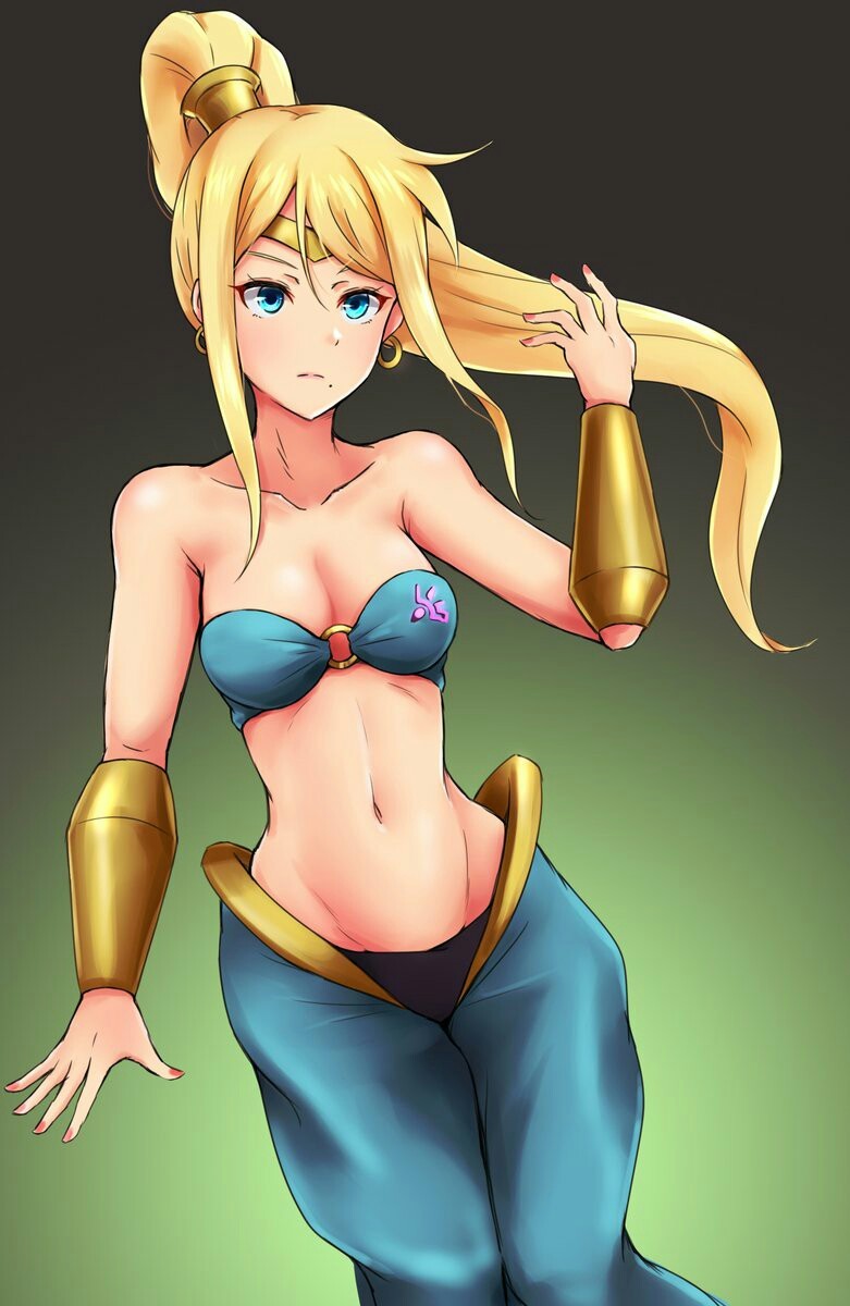 Shantae Samus - Anime art, Not anime, Samus aran, Crossover, Shantae, Metroid