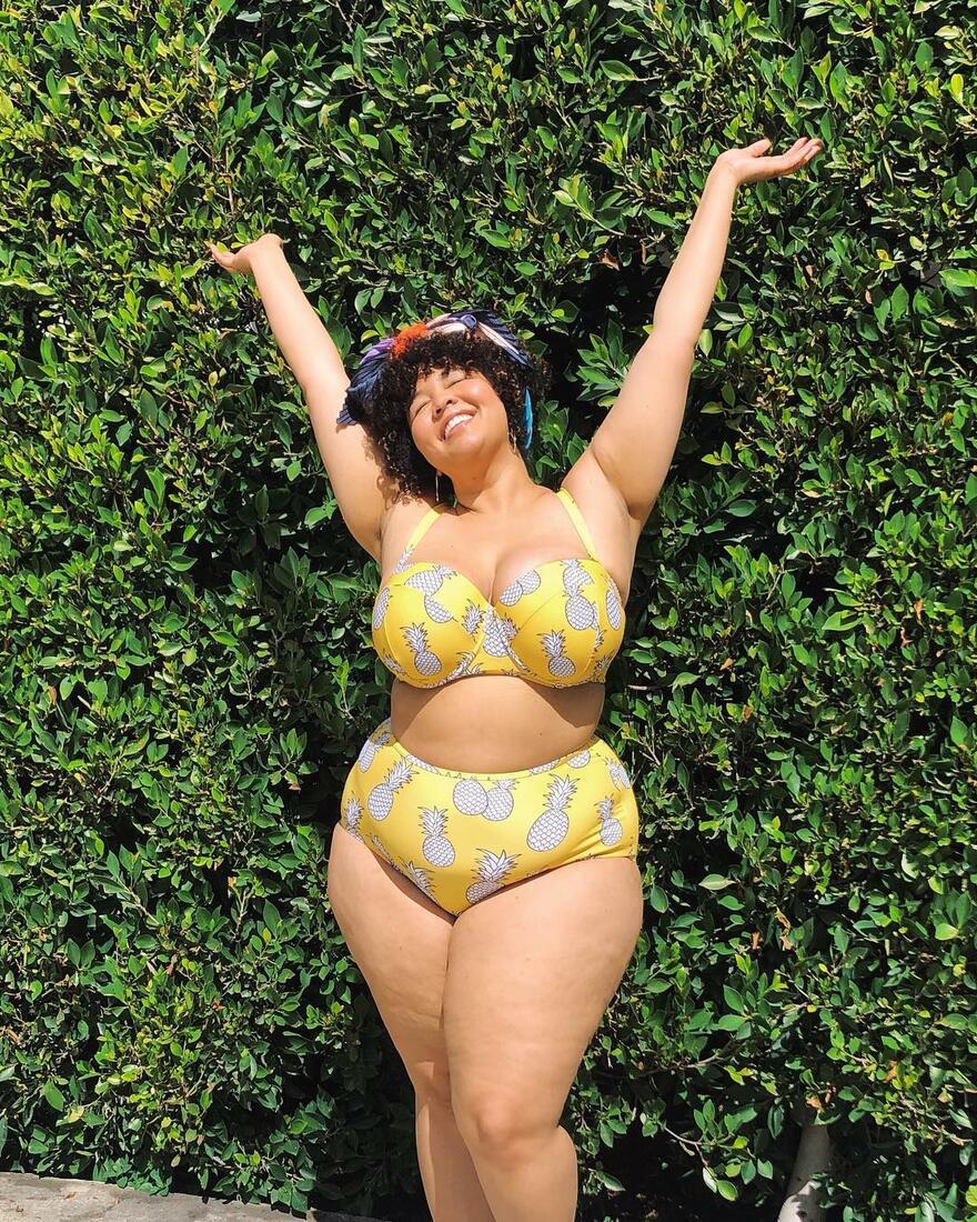 Charming Gabifresh and her plus size blog - Models, Plus size, GIF, Longpost, Fullness