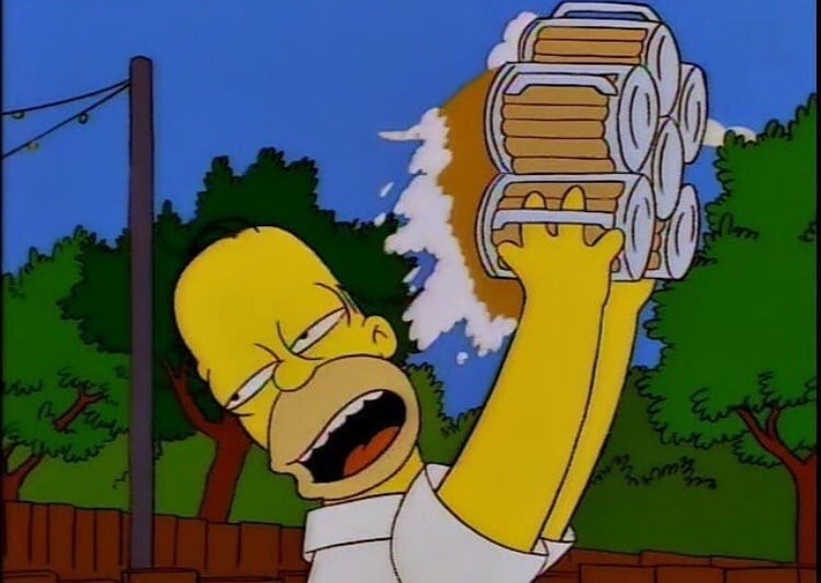 Simpsons for every day [August 2] - The Simpsons, Beer, , GIF, Longpost, International Beer Day, Peter Griffin, Mo Sizlak, , Homer Simpson, , Bart Simpson, Barney Gumble, Bar u Mo, Beer mug, Duff beer