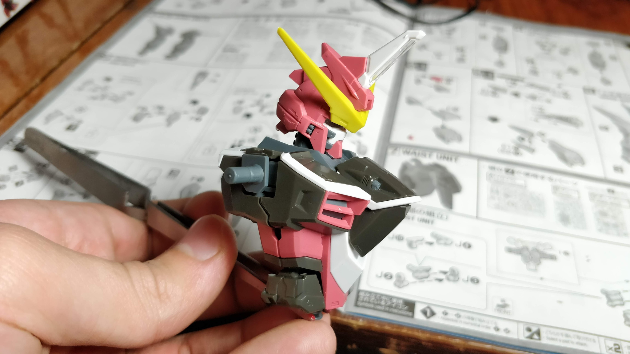 Assembly of MG Justice Gundam 1/100 Bandai. - My, Stand modeling, Gunpla, Process, Assembly, Painting, Models, Longpost