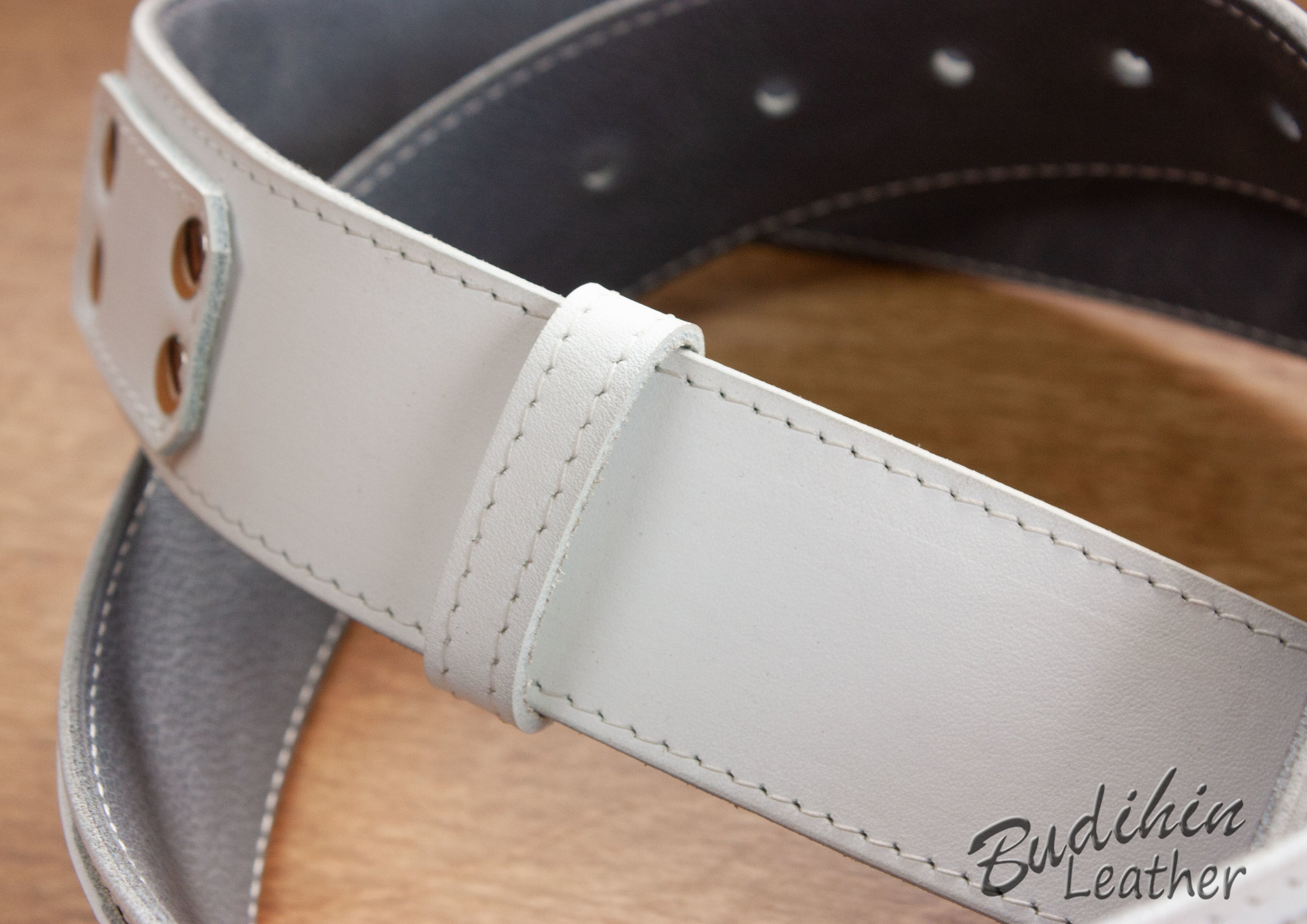 white belt - My, Leather, Handmade, With your own hands, Belt, Leather belt, Needlework without process, Longpost