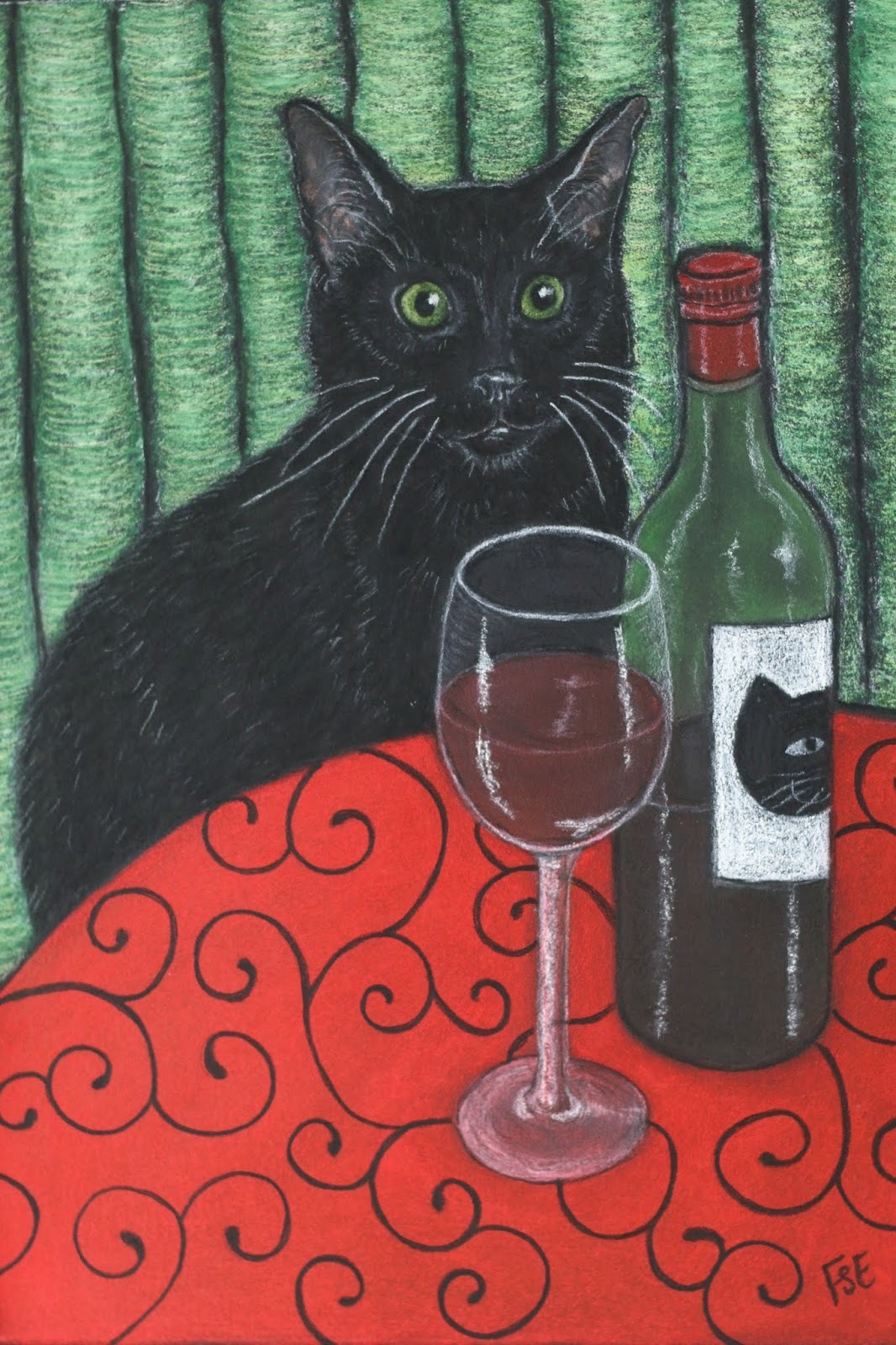 Hop! - cat, Catomafia, Painting, Longpost