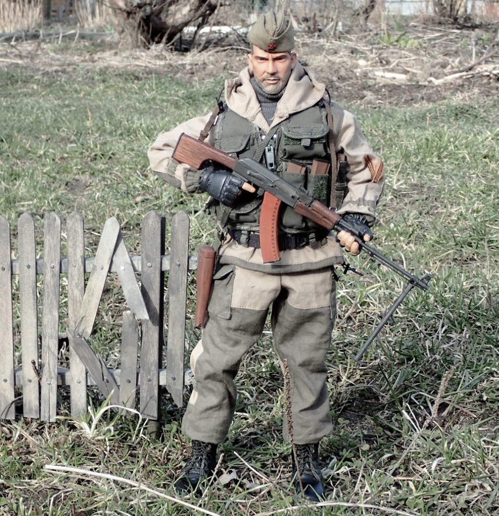 Scale 1/6 - figurine with RPK - My, Sixth scale, Figurine, Toy soldiers, Longpost, Modeling, Figurines