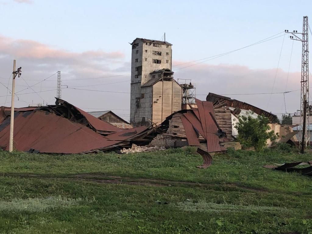 A tornado and its consequences in the village of Zaglyadino (Orenburg region, August 5, 2019). - Russia, Tornado, Natural phenomena, Situation, Nature, Video, Longpost