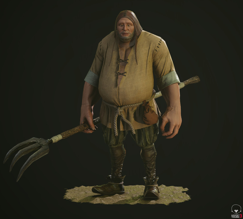 HoMM 5. Peasant - Games, Герои меча и магии, HOMM V, Peasants, 3D modeling, Longpost