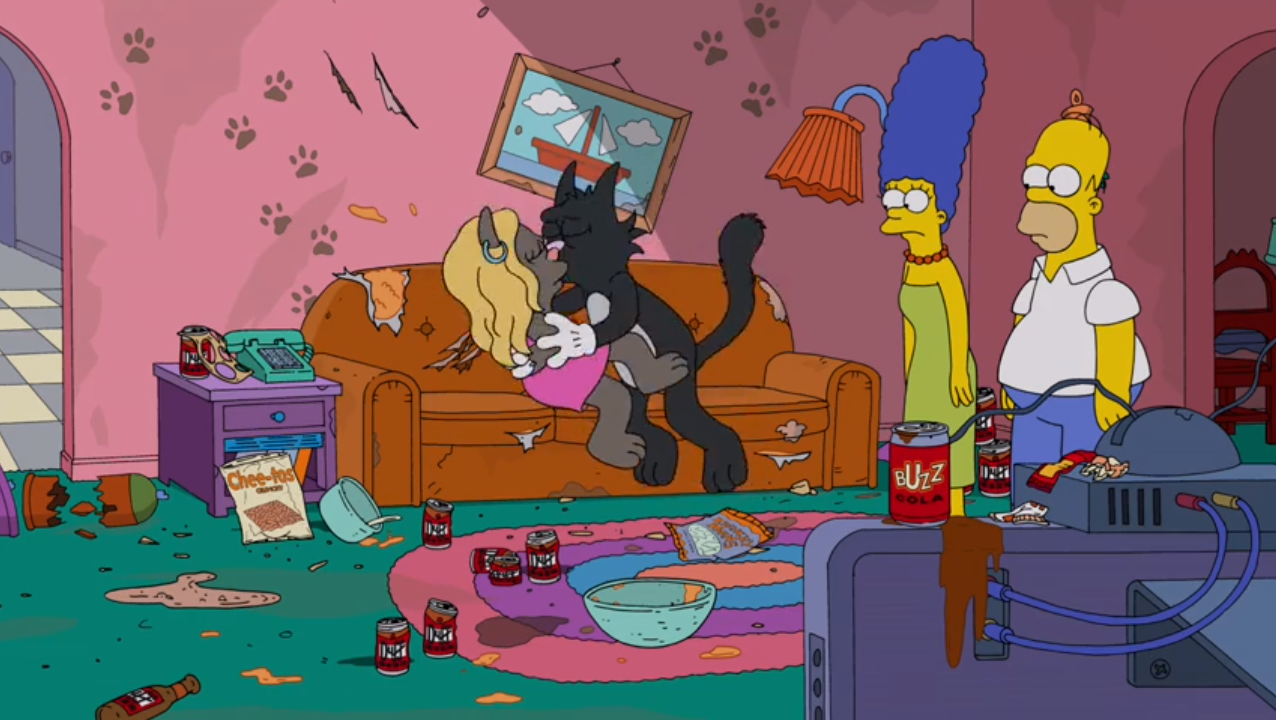 Simpsons for every day [8_August] - The Simpsons, Every day, cat, Kittens, GIF, Longpost