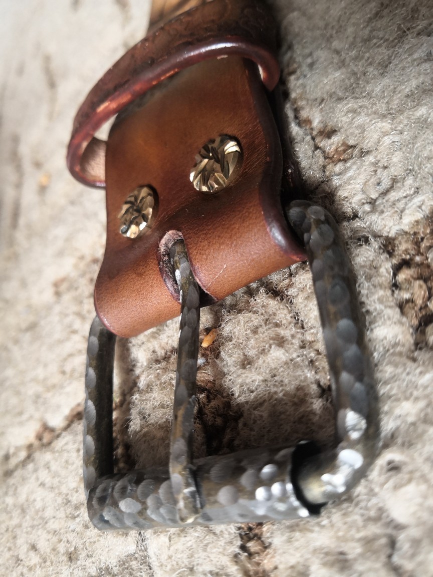 Leather belt with skulls - My, Leather craft, Leather, Leather products, Handmade, Longpost, Belt