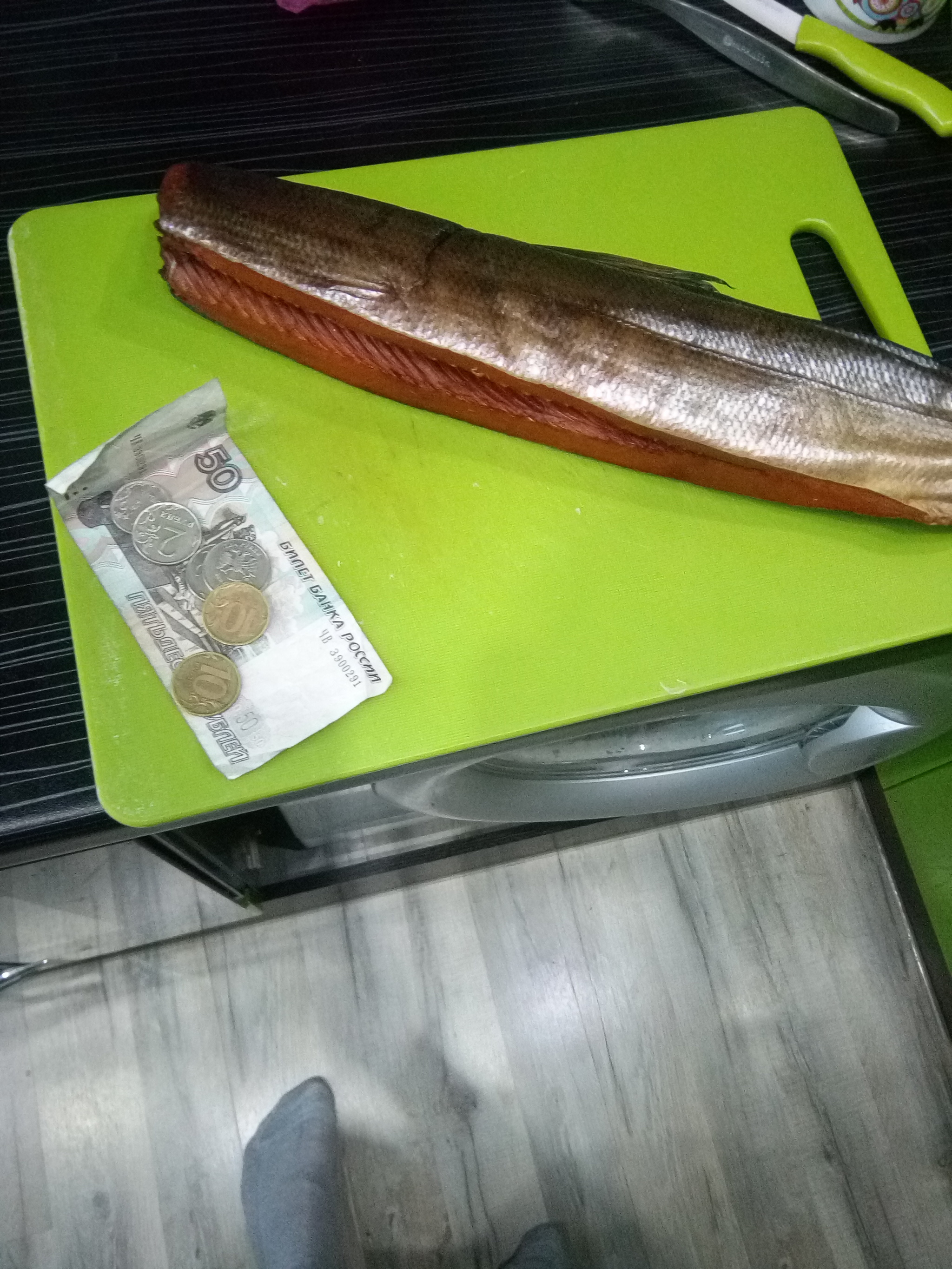 Keta fish and 77 rubles. - My, Market, Deception