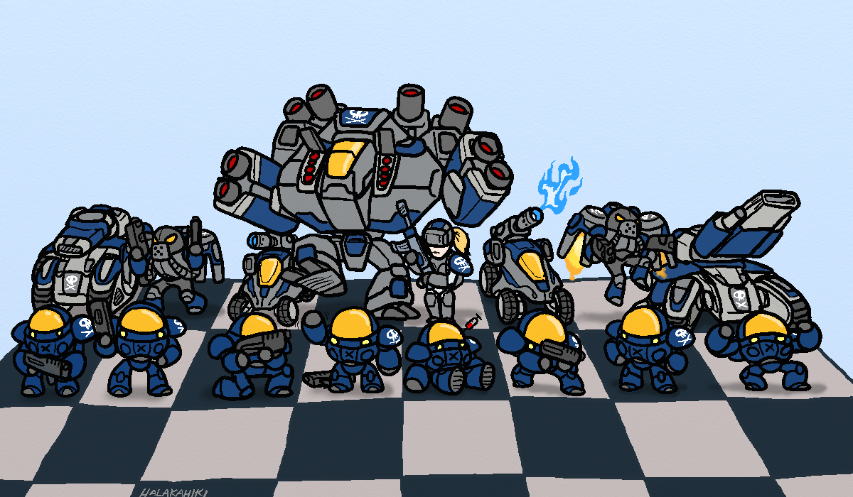 Chesscraft. - Starcraft 2, Starcraft, Longpost, Chess, Blizzard, Protoss, Terran, Zerg