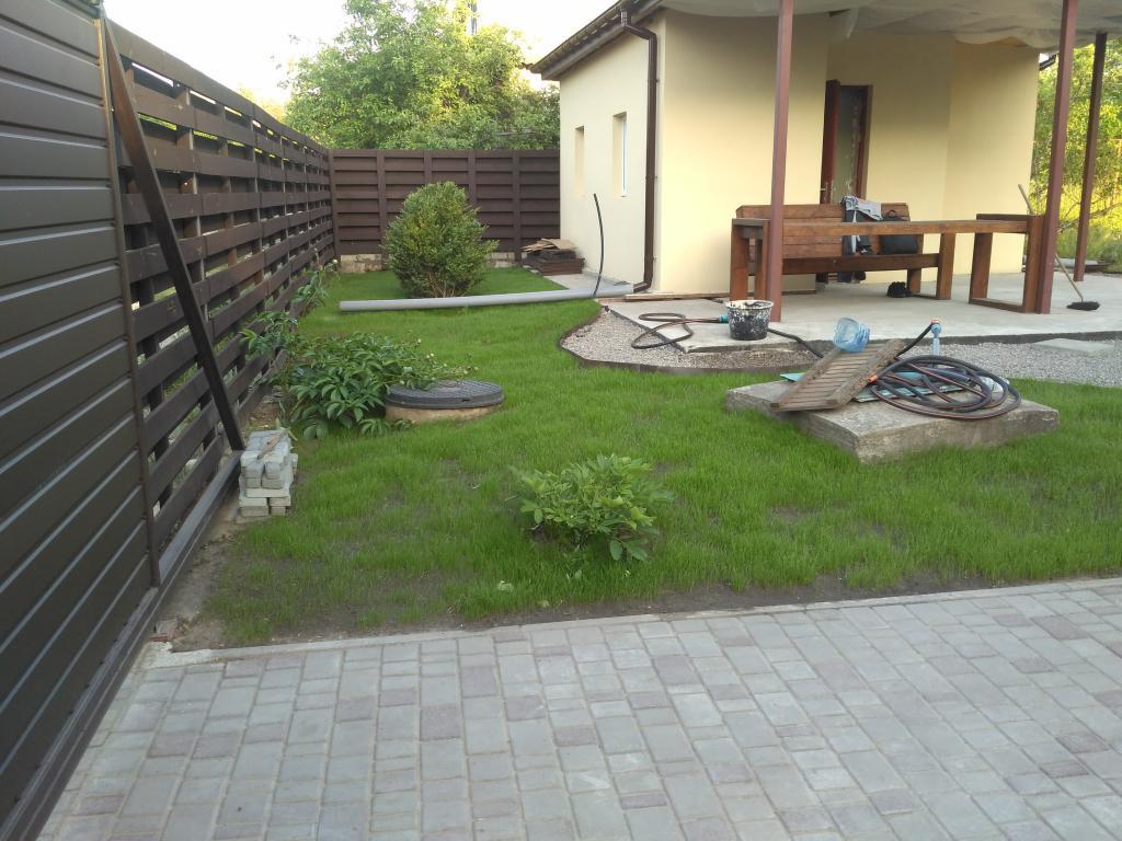 Lucky story. - My, Landscape design, Lawn, Dacha, With your own hands, Longpost