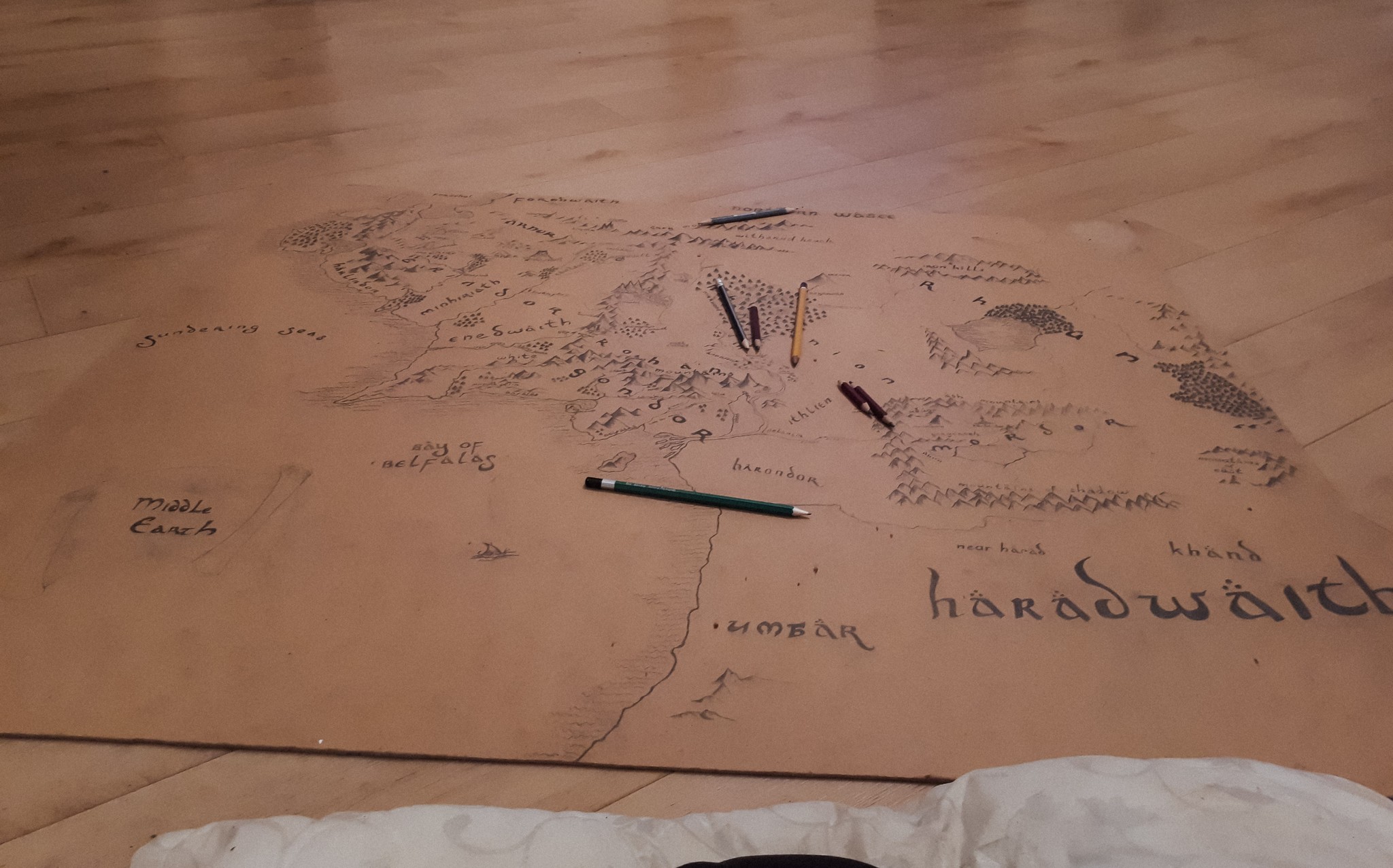 And ask and cry - My, Middle earth, World map, Rukozhop, With your own hands, Beginner artist, Question