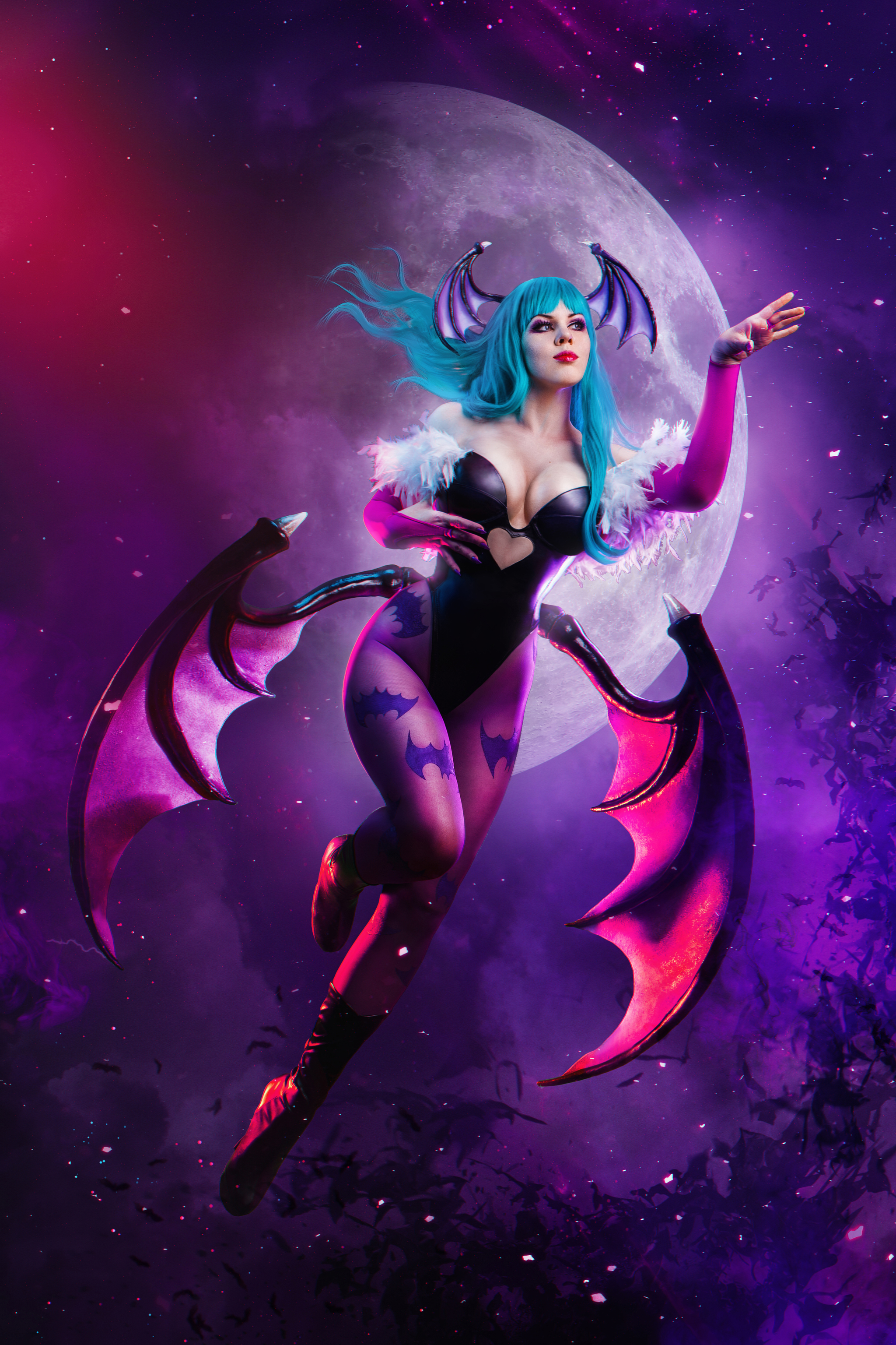 Darkstalkers-Mоrrigan Aensland - Моё, Darkstalkers, Morrigan Aensland, Морриган, Русский косплей, Косплей, Длиннопост