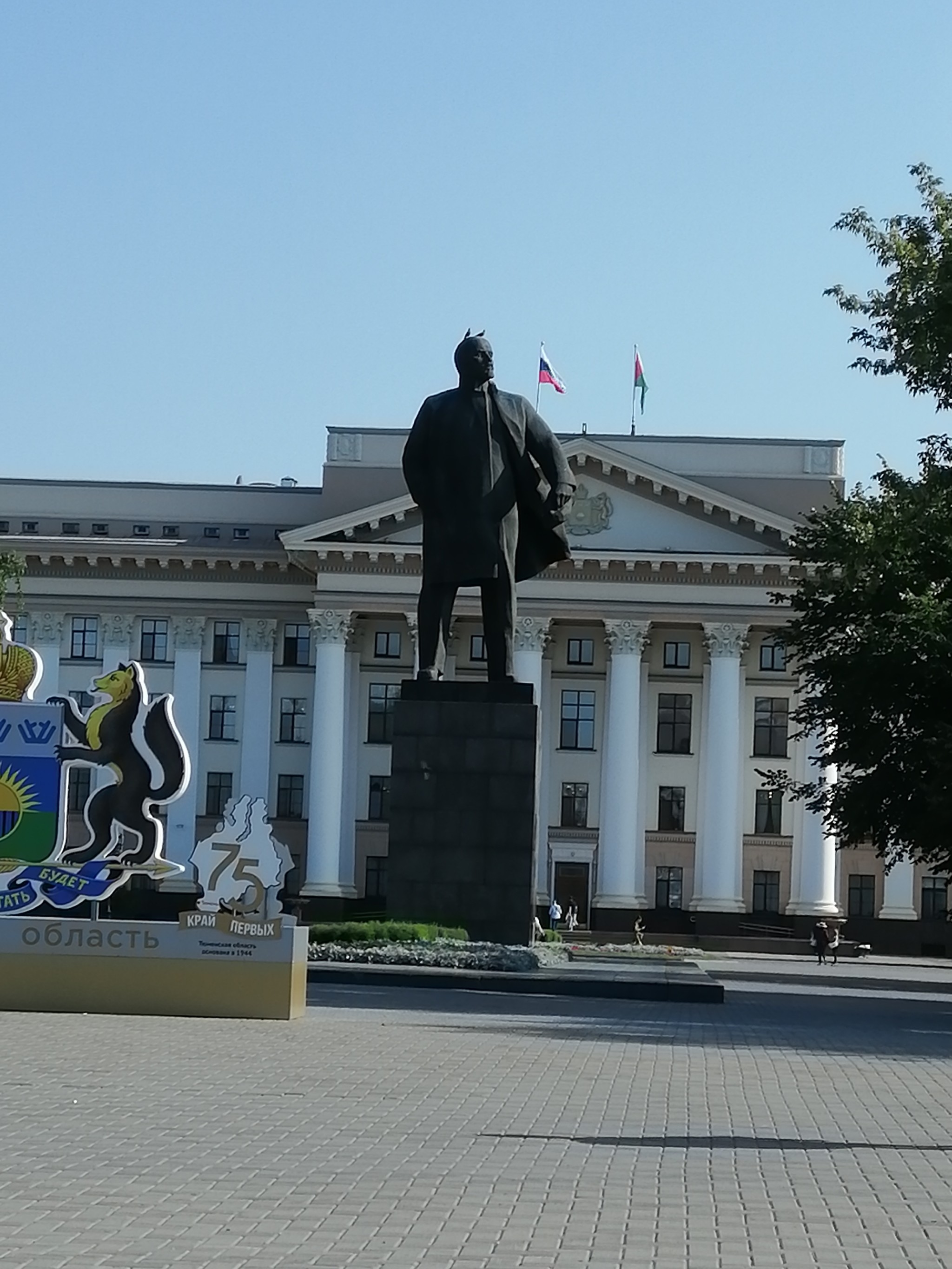 Lenin + birds = hell - My, Tyumen, Lenin, Communism, Crap, Love and pigeons, Longpost