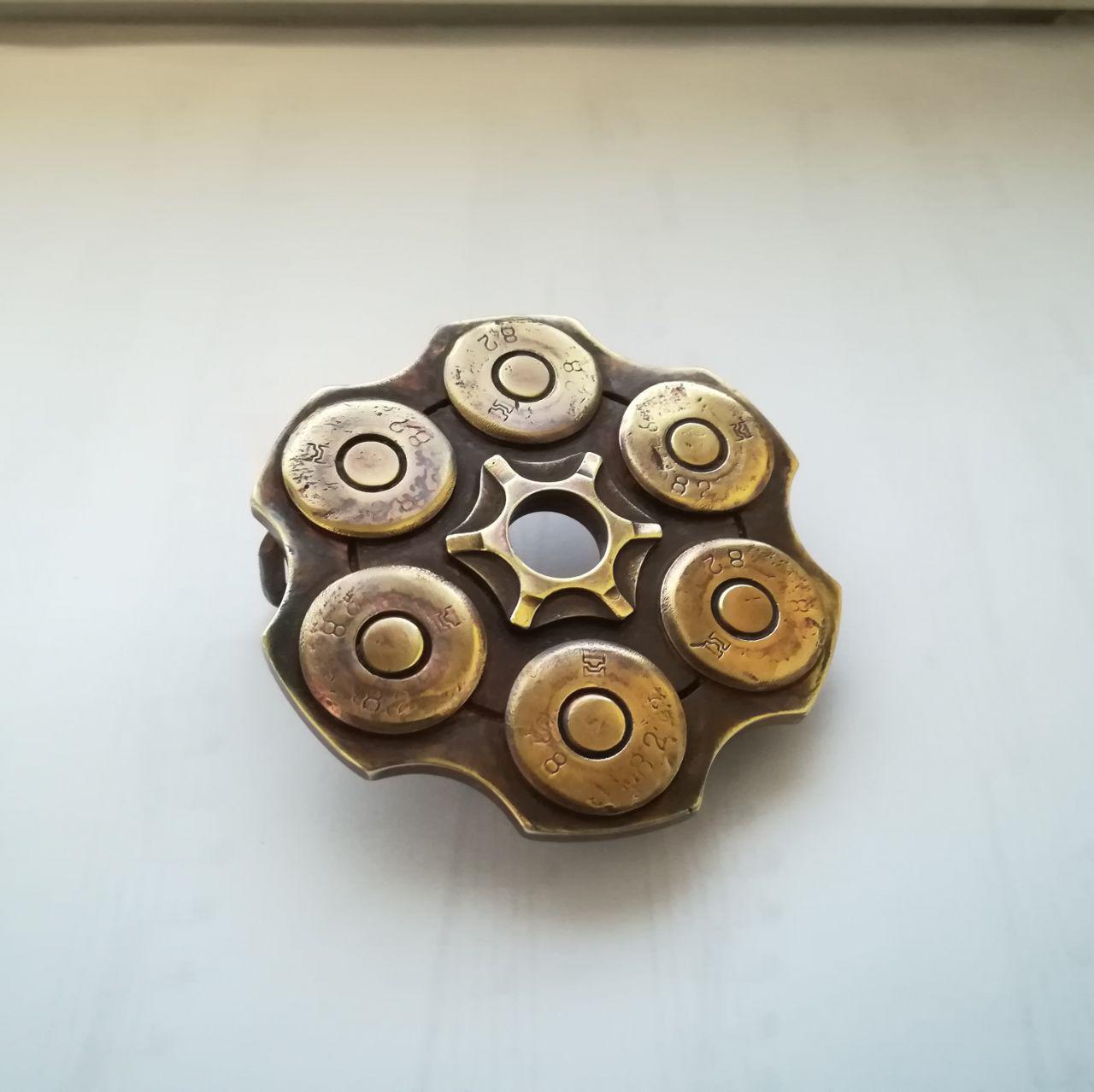 Buckle Revolver - My, Needlework with process, Buckle, Revolver, Revolver, Brass, Longpost