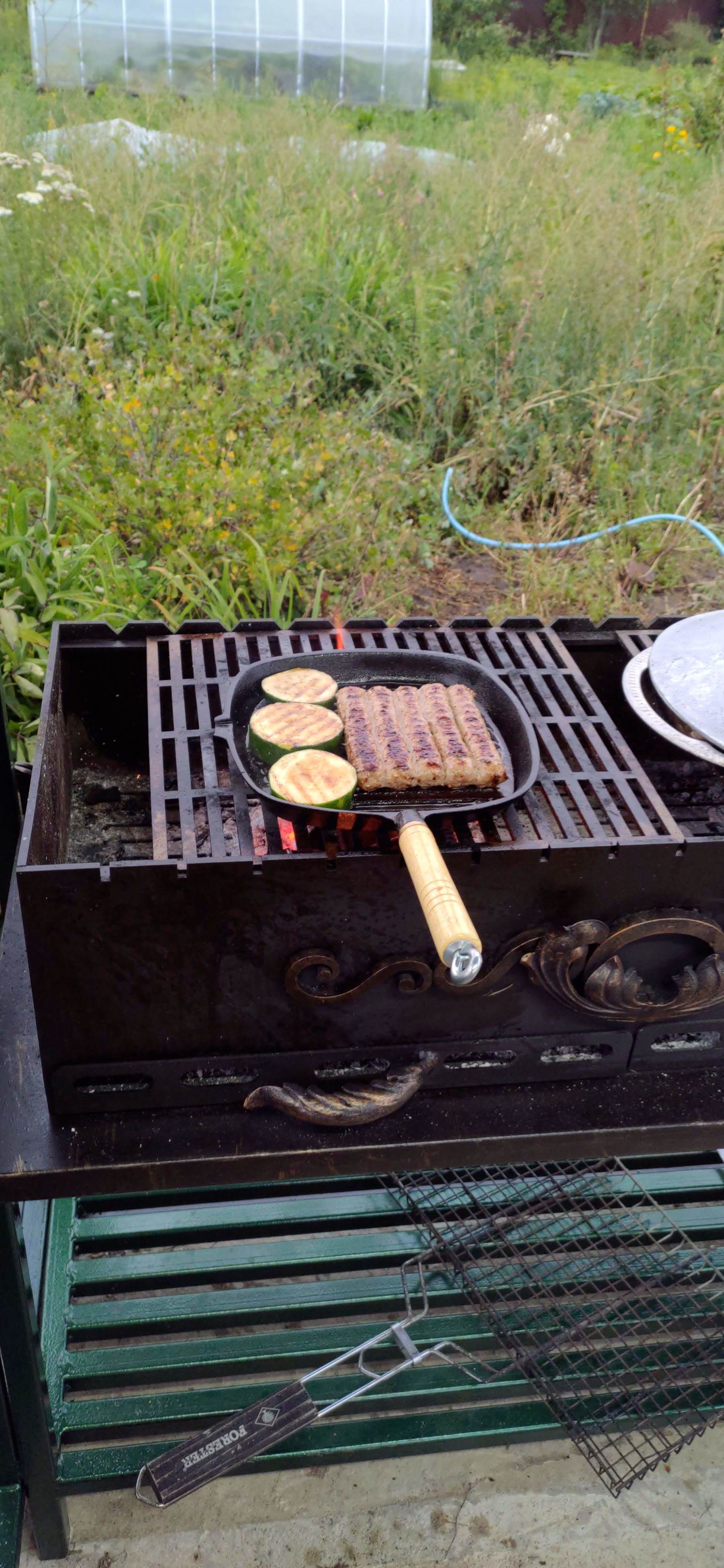 Gazebo with stove and barbecue. - My, Brazier, Shashlik, Carefully, Kazan, Pilaf, Longpost