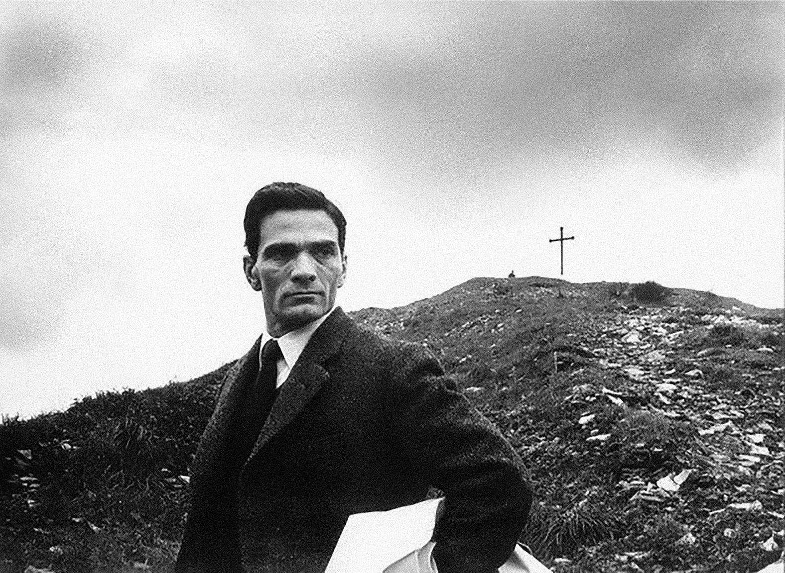 Pier Paolo Pasolini on the Testaccio Hill - Pier Paolo Pasolini, Rome, Gospel of Matthew, Filming, Retro, 60th, Director