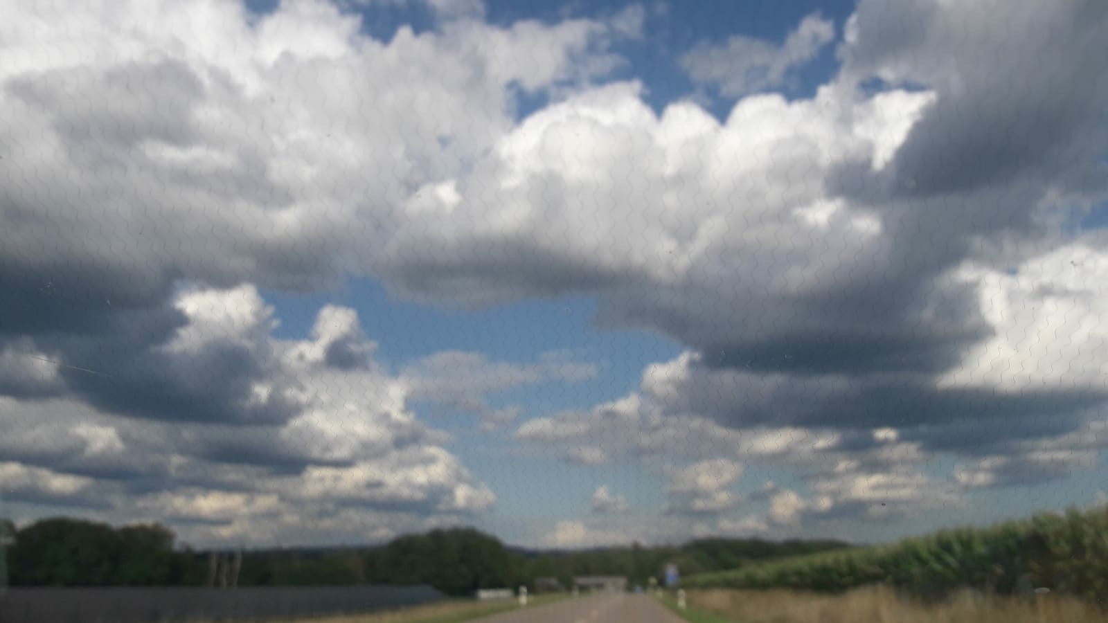 On the road with clouds - Germany, Clouds, Road, 