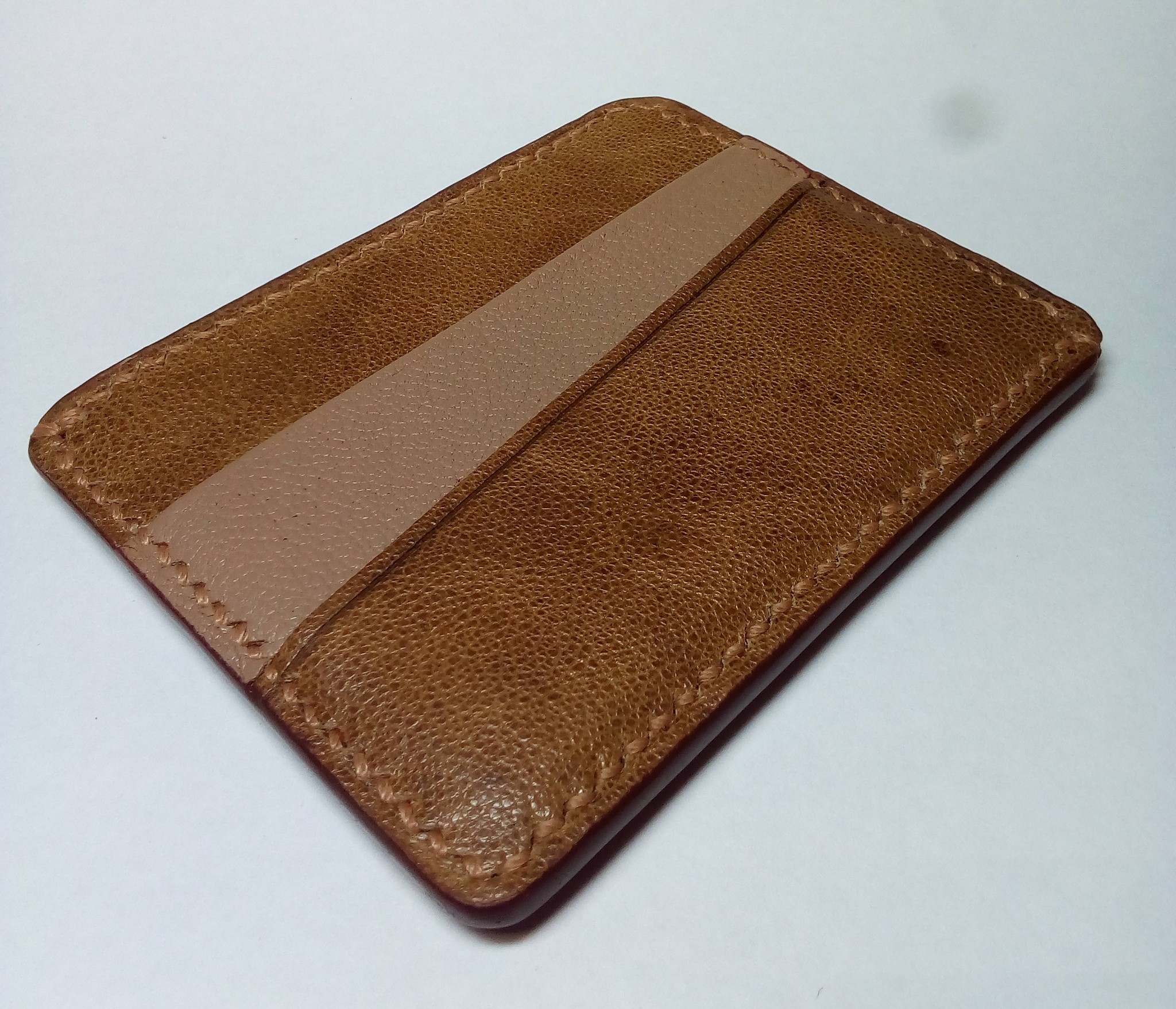 Kind of like a card(d)holder. - My, Leather craft, Handmade, Longpost