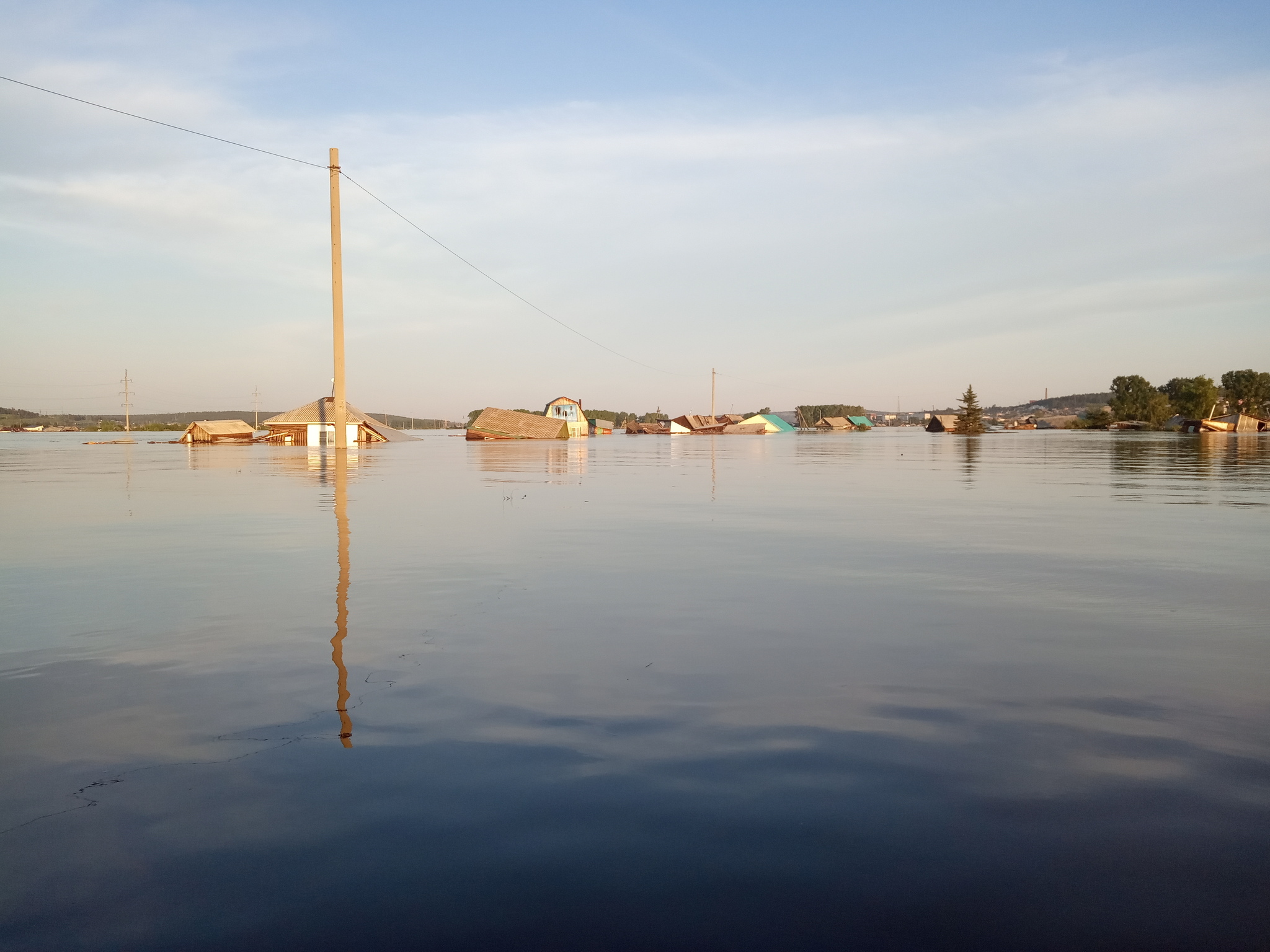 The flood of Tulun, as it has become. - My, Longpost, Flood, Tulun, The photo