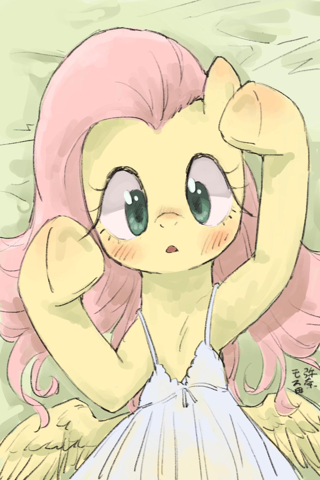 Shay in white - My little pony, Fluttershy, Yanamosuda