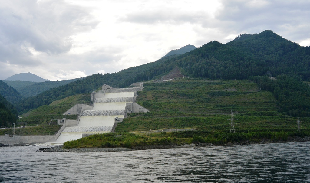 Coastal spillway of the Sayano-Shushenskaya HPP - My, Hydroelectric power station, Sayano-Shushenskaya HPP, Flood, Video