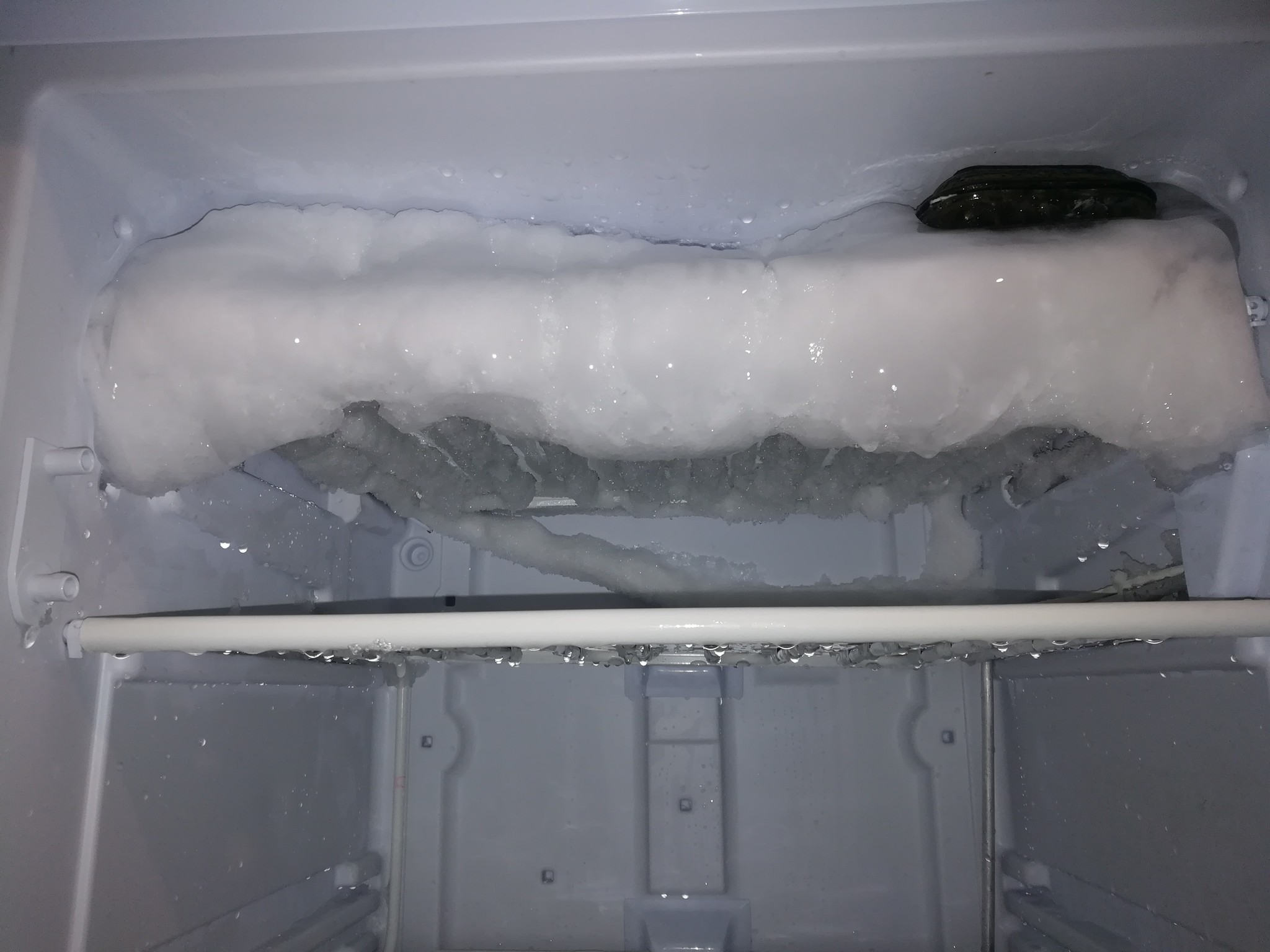 What happens if you go on vacation and do not close the freezer tightly? - My, Freezer, Fail, Ice, Snow, Vacation, Longpost