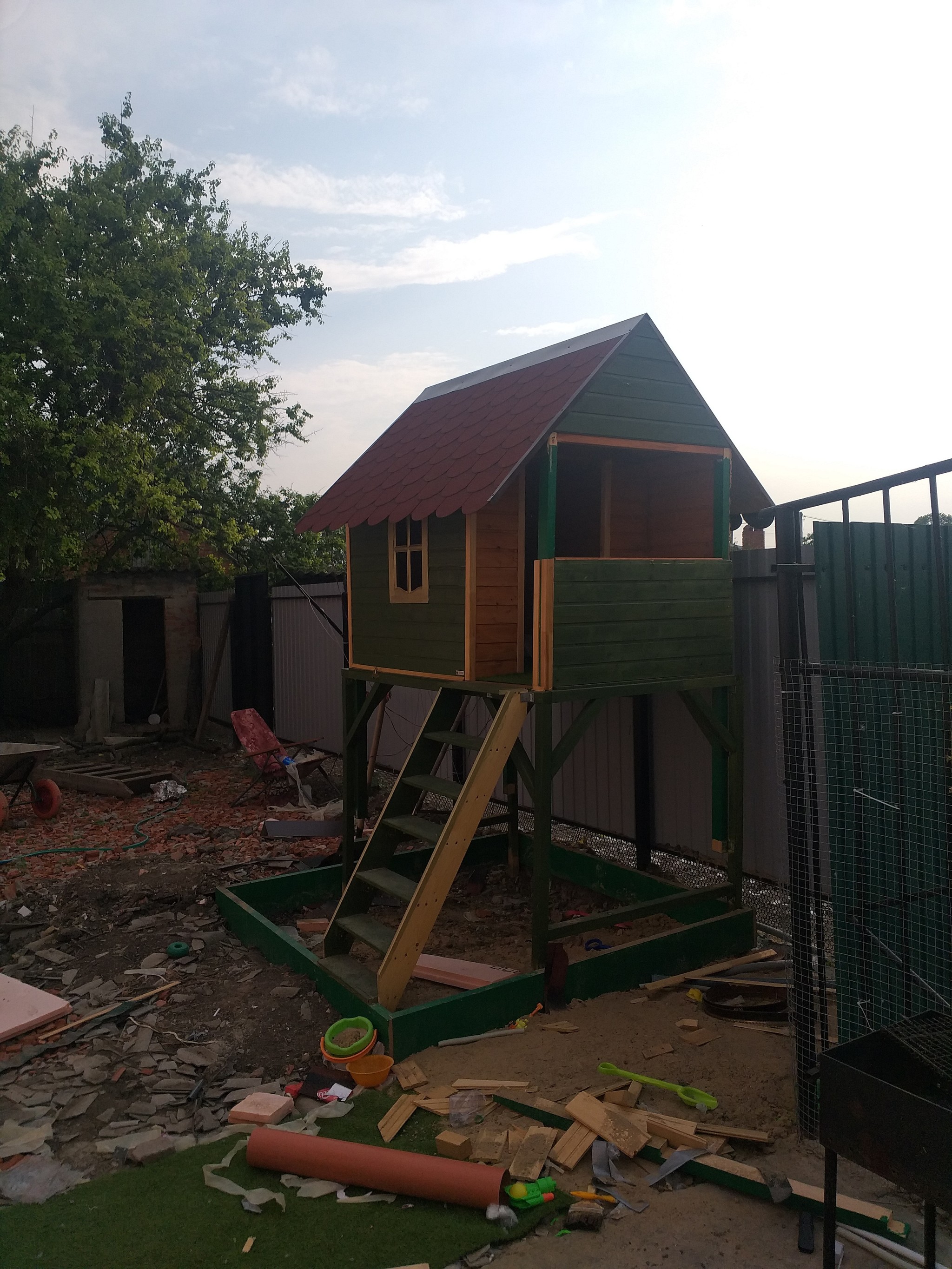 I had to build myself (a house for children) - My, With your own hands, Wood products, Longpost, Children's house