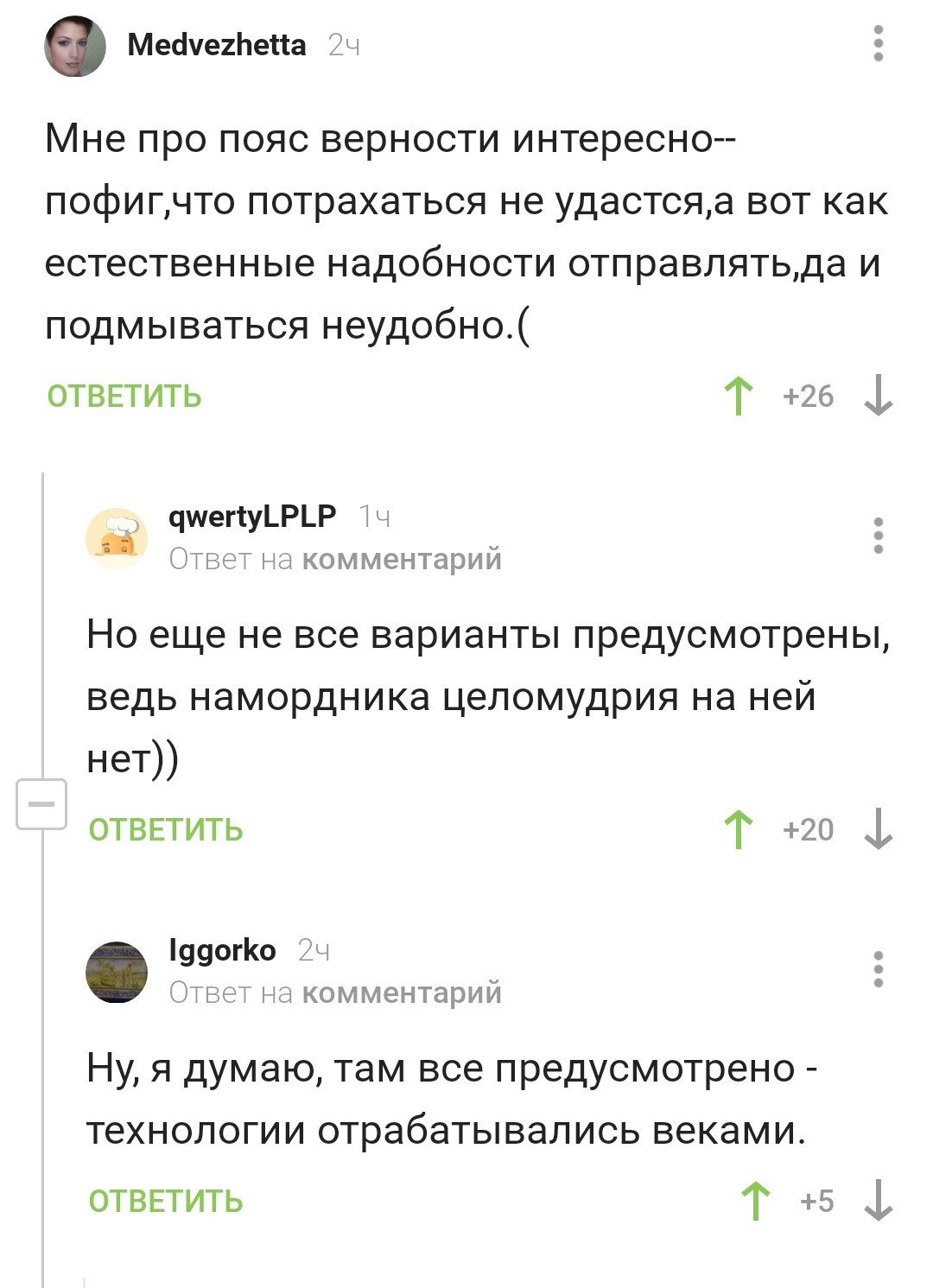 Как придумали кондитерский шприц - Комментарии на Пикабу, Пояс верности, Длиннопост