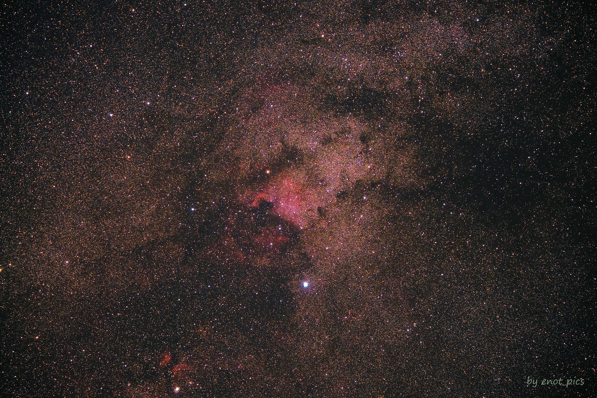 NGC 7000 or simply the North America Nebula - My, Milky Way, Nebula, Astrophoto, Stars, Hobby, Stars