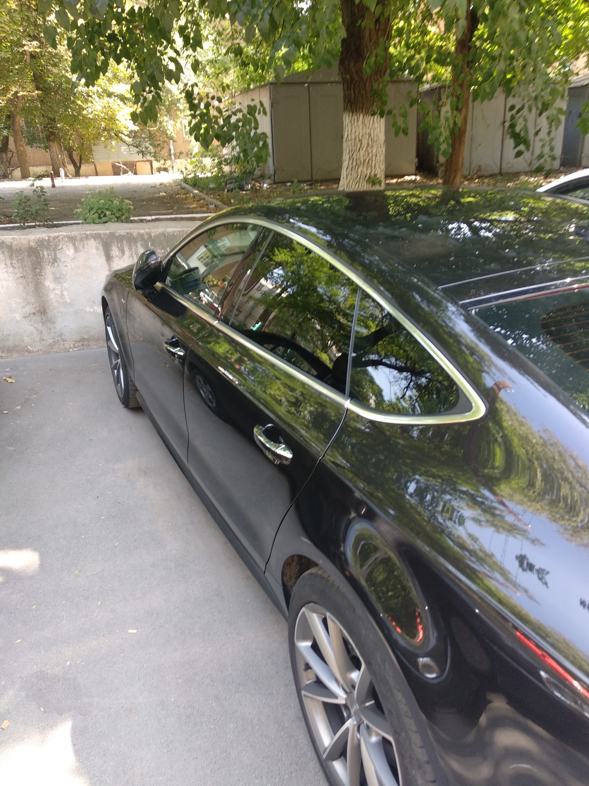 My first self-wash Audi A7. - My, Audi A7, Longpost, The photo, Car wash