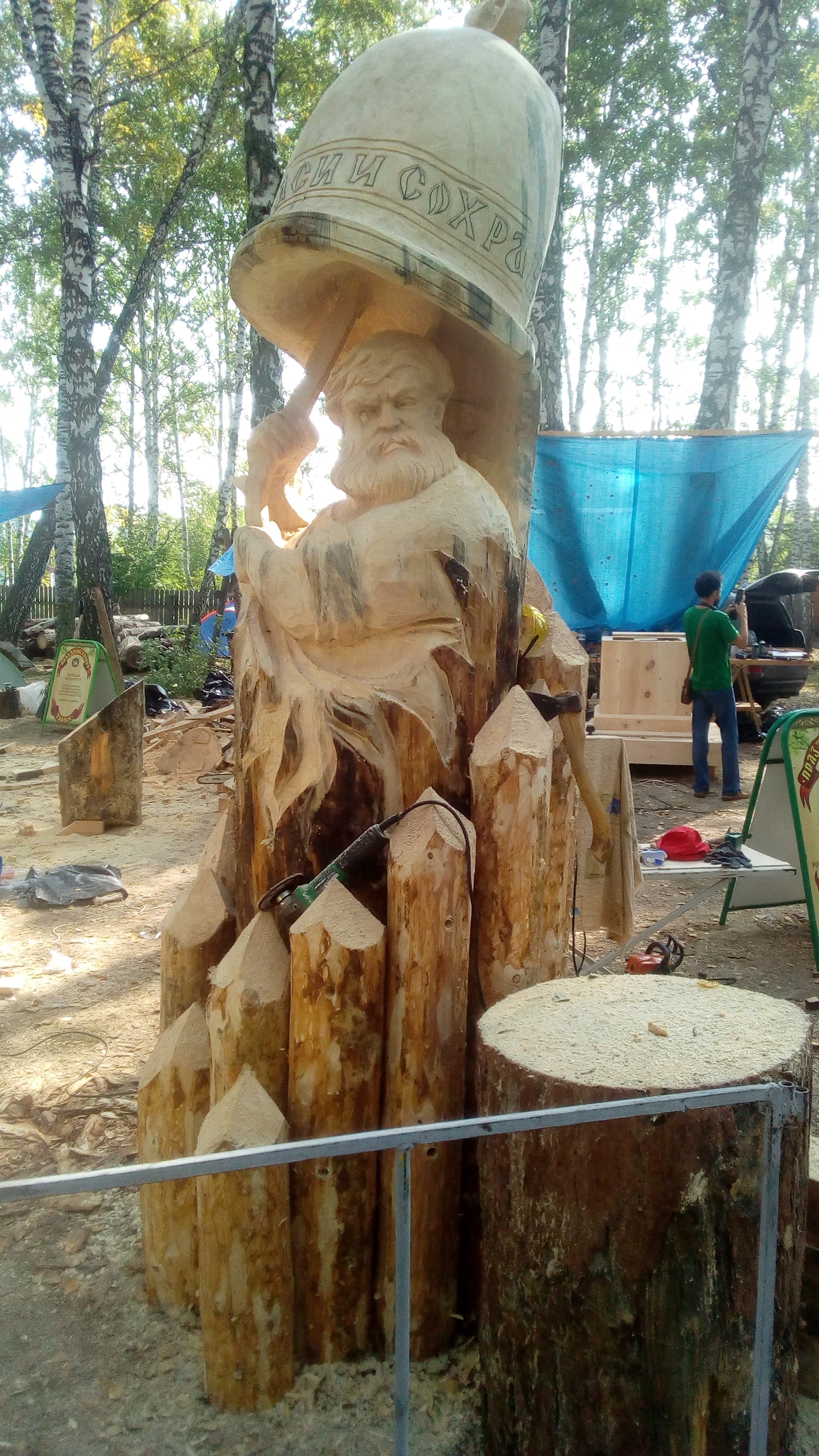 Works of master carvers at the ax festival in Tomsk - Wood carving, Tomsk, Ax Festival, Longpost