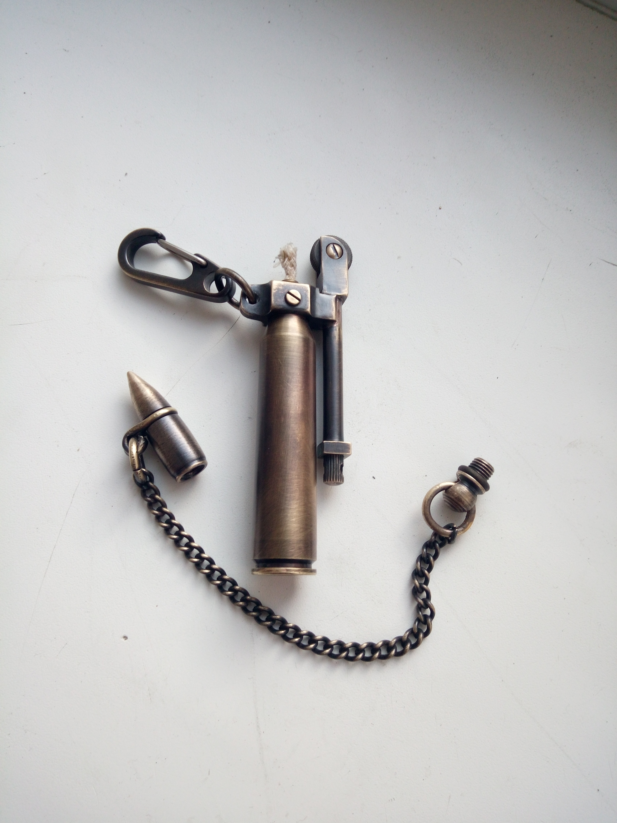 Cartridge lighter - My, Lighter, Gas lighter, Bullet, Needlework without process, Longpost