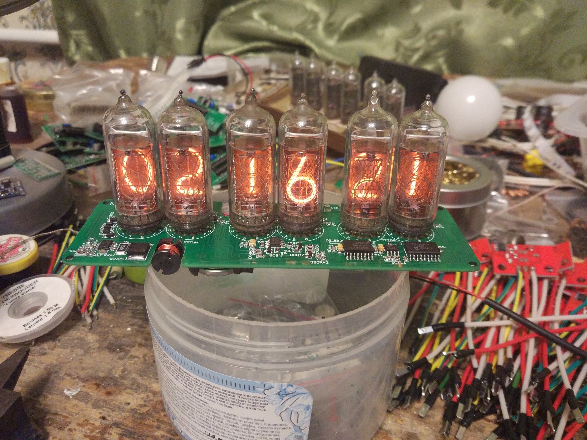 Часы Nixie clock на заводских платах - Моё, Nixie clock, Стимпанк, Самоделки, Часы, Длиннопост