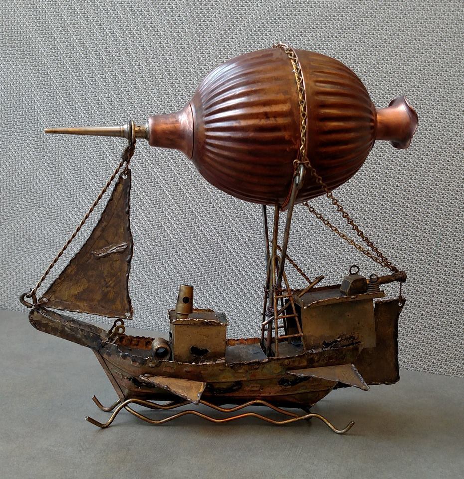 Airships by Shawn Furbisher - Airship, Steampunk, Sculpture, Handmade, Ironclads, Longpost