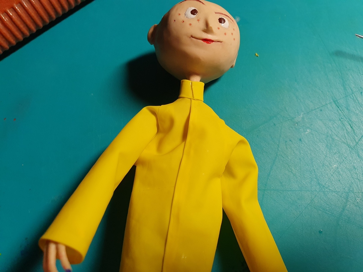 A humorous story with pictures about the making of a Coraline doll. 3 part. - My, Humor, Coraline, Coraline in Nightmare Land, Doll, With your own hands, Polymer clay, Longpost