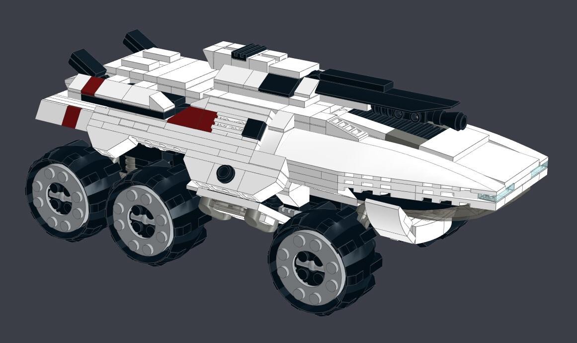 Лего Мако Масс Эффект (Lego M-35 Mako Mass Effect) - Моё, LEGO, Mass Effect, Танки, Конструктор, Игры, Мако, Длиннопост