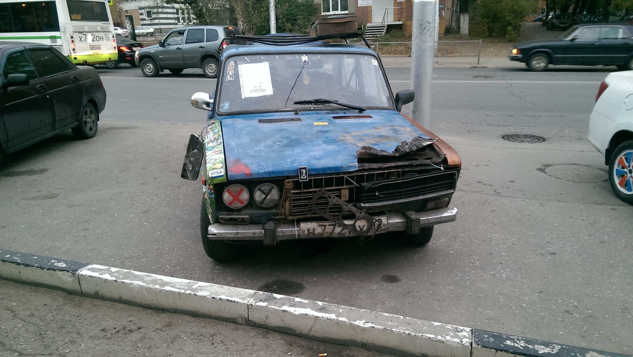 Severe Ryazan car - My, Auto, , Six