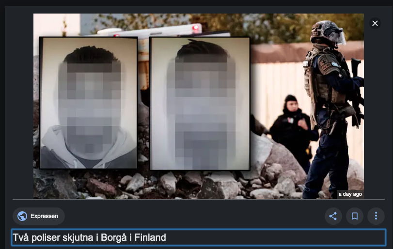 The Swedish press spoils its readers again with pictures of dangerous criminals. - Democracy, Sweden, Human rights, Crime, Weapon, Europe, Finland